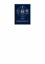 THE MARK CONSISTS OF A CIRCULAR ARRANGEMENT OF FIVE WHITE SYMBOLIC ICONS SET AGAINST A DARK BLUE BACKGROUND. EACH ICON REPRESENTS A DISTINCT AI ROLE: A TORCH FOR “MEDIA VANGUARD,” A GEAR FOR “OPERATIONAL BUILDER,” A COMPASS FOR “STRATEGIC ARCHITECT,” A SCALE FOR “LEGAL SAGE,” AND A BOOK FOR “KNOWLEDGE GUARDIAN.” THESE ICONS ARE ENCLOSED WITHIN INDIVIDUAL WHITE CIRCLES, WHICH ARE THEMSELVES CONTAINED WITHIN A LARGER WHITE CIRCULAR OUTLINE. BENEATH THE CIRCULAR STRUCTURE APPEARS THE WORDING “VERDANAE.AI” IN WHITE UPPERCASE LETTERS. THE DESIGN CONVEYS A CEREMONIAL ARCHITECTURE OF ETHICAL AI GOVERNANCE, WITH EACH SYMBOL REPRESENTING A RITUALIZED FUNCTION WITHIN THE VERDANAE.AI SYSTEM. logo