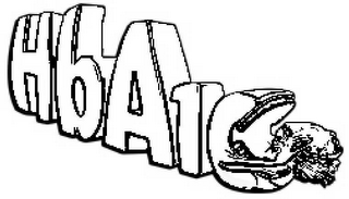 THE MARK CONSISTS OF HBA1 IN BUBBLE LETTERS AND NUMBER AND C CHARACTER EATING A SANDWICH. logo