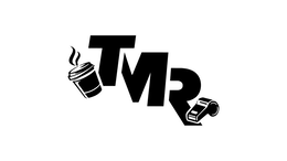 THE MARK CONSISTS OF THE STYLIZED LETTERS TMR, FLANKED BY THE SILHOUETTE OF A COFFEE CUP ON THE LEFT AND A WHISTLE ON THE RIGHT. logo