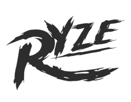 THE MARK CONSISTS OF THE STYLIZED WORDING "RYZE" IN A DYNAMIC BRUSHSTROKE-STYLE FONT, WITH THE LETTER "R" ENLARGED AND EXTENDING INTO A SWEEPING CURVED DESIGN ELEMENT BENEATH THE WORDING. THE OVERALL DESIGN CONVEYS MOTION, ELEVATION, ENERGY, AND UPLIFT ASSOCIATED WITH HEMP-DERIVED THC BEVERAGES.NON-ALCOHOLIC HEMP-DERIVED CANNABINOID BEVERAGES CONTAINING NO MORE THAN 0.3% DELTA-9 THC ON A DRY WEIGHT BASIS. logo