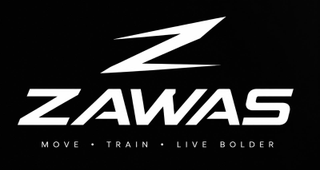THE MARK CONSISTS OF THE STYLIZED WORDING "ZAWAS" WITH A STYLIZED LIGHTNING-LIKE Z DESIGN ABOVE THE WORDING, AND THE WORDING "MOVE - TRAIN - LIVE BOLDER" APPEARING BELOW "ZAWAS". logo