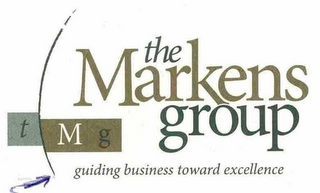 THE MARKENS GROUP T M G GUIDING BUSINESS TOWARD EXCELLENCE logo