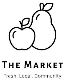THE MARKET FRESH, LOCAL, COMMUNITY logo