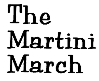 THE MARTINI MARCH logo