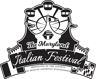 THE MARYLAND ITALIAN FESTIVAL PRESENTED BY THE SOCIETY OF ITALIAN AMERICAN BUSINESSMEN logo