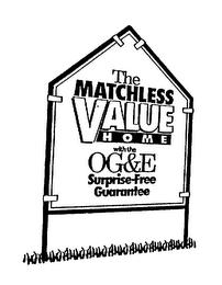 THE MATCHLESS VALUE HOME WITH THE OG&E SURPRISE-FREE GUARANTEE logo