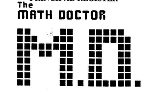 THE MATH DOCTOR M.D. logo