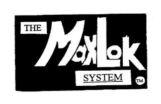 THE MAXLOK SYSTEM logo