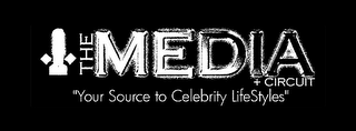 THE MEDIA CIRCUIT, "YOUR SOURCE TO CELEBRITY LIFESTYLES" logo