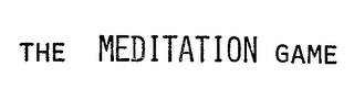 THE MEDITATION GAME logo