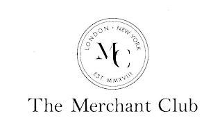 THE MERCHANT CLUB LONDON · NEW YORK EST. MC MMXVIII logo
