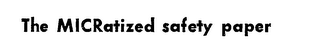 THE MICRATIZED SAFETY PAPER logo