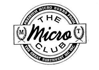 THE MICRO CLUB PREMIUM MICRO BEERS FROM THE GREAT NORTHWEST M.C. INC. logo