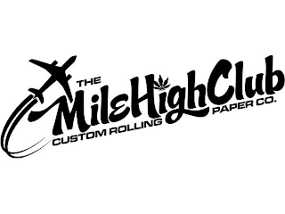THE MILE HIGH CLUB CUSTOM ROLLING PAPER CO. logo