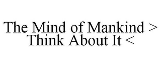 THE MIND OF MANKIND > THINK ABOUT IT < logo