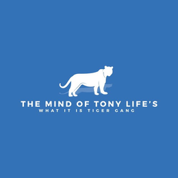 THE MIND OF TONY LIFE'S WHAT IT IS TIGER GANG logo