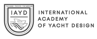 THE MIND · THE EYE · THE MEDIUM I A Y D INTERNATIONAL ACADEMY OF YACHT DESIGN logo