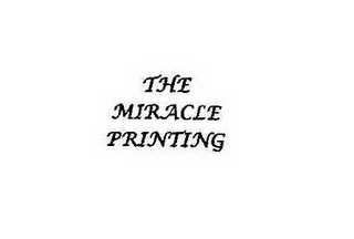 THE MIRACLE PRINTING logo