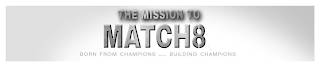 THE MISSION TO MATCH8 BORN FROM CHAMPIONS  .....   BUILDING CHAMPIONS logo