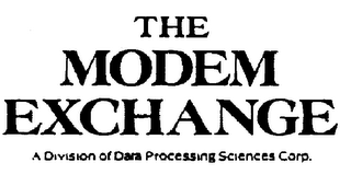 THE MODEM EXCHANGE A DIVISION OF DATA PROCESSING SCIENCES CORP. logo