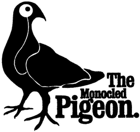 THE MONOCLED PIGEON. logo
