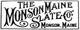 THE MONSON MAINE SLATE CO. MONSON, MAINE logo