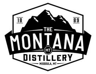 THE MONTANA DISTILLERY MT 1889 MISSOULA, MT logo