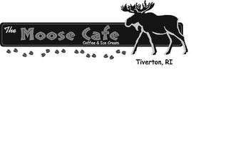 THE MOOSE CAFE COFFEE & ICE CREAM TIVERTON, RI logo