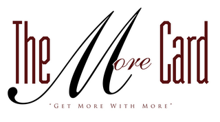 THE MORE CARD "GET MORE WITH MORE" logo