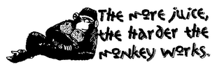 THE MORE JUICE, THE HARDER THE MONKEY WORKS. logo