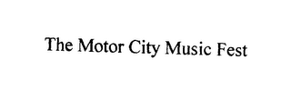 THE MOTOR CITY MUSIC FEST logo