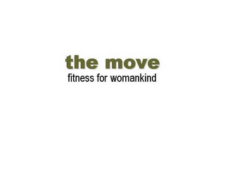 THE MOVE FITNESS FOR WOMANKIND logo