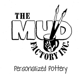 THE MUD FACTORY INC. PERSONALIZED POTTERY logo