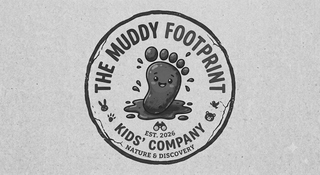 THE MUDDY FOOTPRINT KIDS' COMPANY EST. 2026 NATURE & DISCOVERY logo