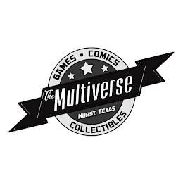 THE MULTIVERSE GAMES COMICS COLLECTIBLES HURST, TEXAS logo