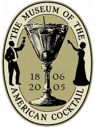 THE MUSEUM OF THE AMERICAN COCKTAIL 1806 2005 logo