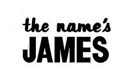 THE NAME'S JAMES logo