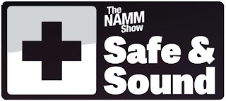 THE NAMM SHOW SAFE & SOUND logo