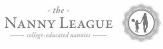 - THE - NANNY LEAGUE -COLLEGE- EDUCATED NANNIES HOPE SHARE LEARN PLAY READ LAUGH LOVE SMILE GIGGLE logo