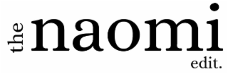 THE NAOMI EDIT. logo