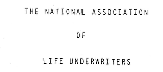 THE NATIONAL ASSOCIATION OF LIFE UNDERWRITERS logo