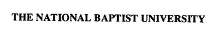THE NATIONAL BAPTIST UNIVERSITY logo