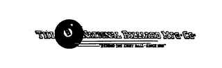 THE NATIONAL BILLIARD MFG. CO. "BEHIND THE EIGHT BALL-SINCE 1880" 8 logo