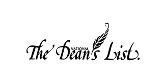 THE NATIONAL DEAN'S LIST. logo