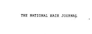 THE NATIONAL HAIR JOURNAL logo
