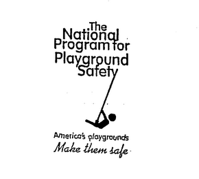 THE NATIONAL PROGRAM FOR PLAYGROUND SAFETY AMERICA'S PLAYGROUNDS MAKE THEM SAFE logo