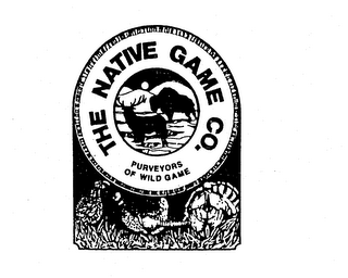 THE NATIVE GAME CO. PURVEYORS OF WILD GAME logo