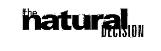 THE NATURAL DECISION logo