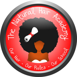 THE NATURAL HAIR ACADEMY OUR HAIR · OUR RULES · OUR SCHOOL logo