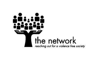 THE NETWORK REACHING OUT FOR A VIOLENCE FREE SOCIETY logo